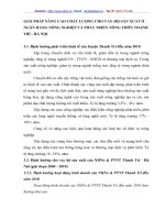 GIẢI PHÁP NÂNG CAO CHẤT LƯỢNG CHO VAY HỘ SẢN XUẤT Ở NGÂN HÀNG NÔNG NGHIỆP VÀ PHÁT TRIỂN NÔNG THÔN THANH TRÌ