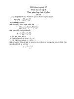 Kiểm ra chương II - đại 8