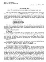 Tài liệu Báo cáo hoạt động đội