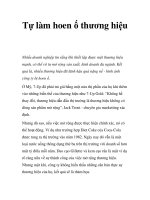 Tự làm hoen ố thương hiệu