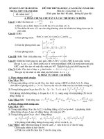 Bài giảng ĐỀ THI THỬ ĐH và CĐ Năm 2011- TRường THPT Thanh BÌnh Thanh Hà Hải Dương