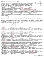 Đề thi thử KH1 10 NC có ĐA