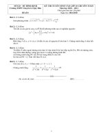 Gián án Đề thi vào 10 chuyên Bình Định - đề số 8