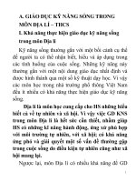 Tài liệu GD KNS TRONG MON ĐỊA LÝ