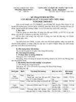 Gián án Kế hoạch bồi dưỡng CBQL & giáo viên