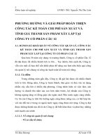 PHƯƠNG HƯỚNG VÀ GIẢI PHÁP HOÀN THIỆN CÔNG TÁC KẾ TOÁN CHI PHÍ SẢN XUẤT VÀ TÍNH GIÁ THÀNH SẢN PHẨM XÂY LẮP TẠI CÔNG TY CỔ PHẦN CẦU 12