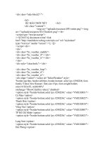 Tài liệu Code dự báo thời tiết Pro