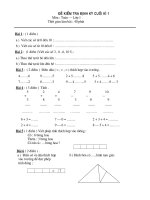đề kiem tra mon toan lóp 1