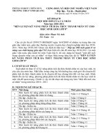 kế hoạch một đổi mới của cá nhân