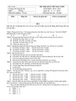 ĐỀ THI GV GIỎI TRẮC NGHIỆM 10-11