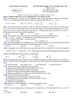 Đề thi thử đại học vật lý L1