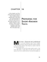 Preparing for Short-Answer Tests