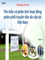 Tìm hiểu và phân tích hoạt động phân phối truyền tiêu đa cấp tại việt nam 