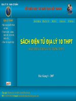 Bài soạn Sách điện tử Địa lý 10