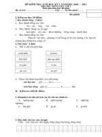 Bài giảng De KT cuoi ky 1 mon TViet 1 NH 10 - 11