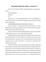 ĐẶC ĐIỂM CHUNG CỦA CÔNG TY CƠ KHÍ 3 2