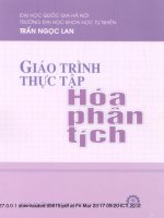Giáo trình thực tập hóa phân tích