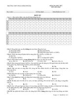 Kiểm tra 1 tiết lần 2 (HK 1)