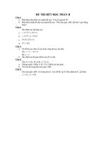Bài soạn Đề thi hết học phần I- đề  IV
