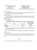 Bài giảng ĐỀ THI VÀ ĐÁP ÁN ĐỊ LLIS 9 2010 - 2011