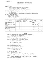 Tiet 21 - kiem tra chuong I co ma tran