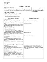 Bài soạn Giáo án tích hợp kỹ năng sống.