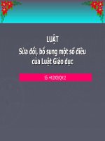 Bài soạn luat giao duc sửa đổi