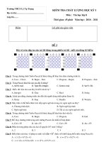 DE THI KIEM TRA HKY I