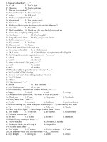 Multiple choice on communication