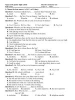 Kiểm tra học kỳ I(2010-2011)