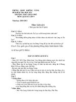 thi hk I -6 có đáp án