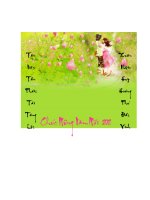 Bài giảng Chúc mừng năm mơi
