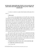 hộ sản xuất trong nền kinh tế nước ta và vai trò của tín dụng Ngân hàng nông nghiệp đối với sự phát triển của hộ sản xuất