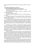 THỰC TRẠNG KẾ TOÁN NGUYÊN LIỆU VẬT LIỆU Ở CÔNG TY 20 TCHC