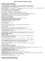 Tài liệu BÀI TẬP ÔN CHƯƠNG I, II, III -TOÁN 10 CB