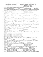 Bài giảng ĐỀ  THI HKI HÓA 12 NĂM 2011