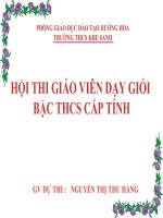 Tài liệu Tiết 33- ĐA DẠNG VÀ ĐẶC ĐIỂM CHUNG CỦA CÁC LỚP CÁ