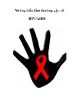 Những hiểu lầm thường gặp về HIV/AIDS