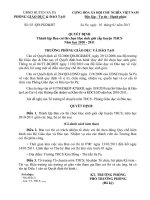 Tài liệu Quyết định thành lập ban coi thi HSG cấp huyện