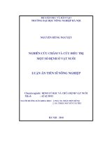 Luận văn nghiên cứu châm và cứu điều trị một số bệnh ở vật nuôi 