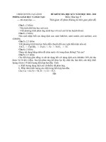 Bài giảng Đề Hoá 9 HKI 2010-2011