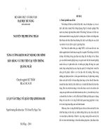 Tăng cường kiểm soát nội bộ chu trình bán hàng và thu tiền tại viễn thông quảng ngãi 