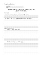 Gián án de thi hoc sinh gioi cap truong 4