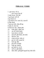 PHRASAL VERBS 1 FOR E 12
