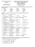 Tài liệu de tuyen sinh