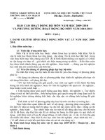 TỔNG KẾT BỘ MÔN