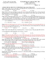 Đề thi gi]ã kỳ 1 năm học 10 -11