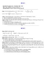 10 đề ôn kì 1 toán 11 năm 2010