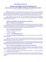 Gián án Hướng dẫn biên soạn Đề kiểm tra