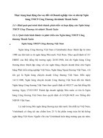 Thực trạng hoạt động cho vay đối với Doanh nghiệp vừa và nhỏ tại Ngân hàng TMCP Công Thương chi nhánh Thanh Xuân